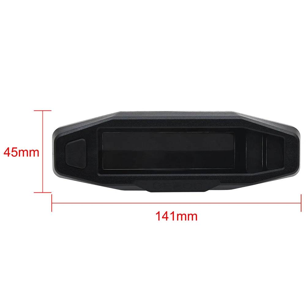 Universal Digital Motorcycle Speedometer & Tachometer | LCD Odometer, Oil Gauge, Turn Signal Indicator - One-Sake.com