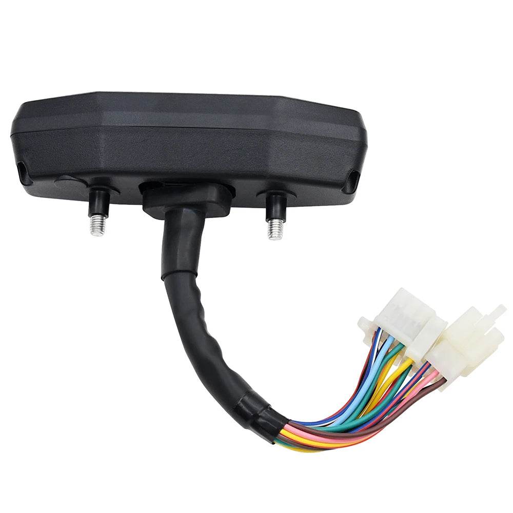 Universal Digital Motorcycle Speedometer & Tachometer | LCD Odometer, Oil Gauge, Turn Signal Indicator - One-Sake.com