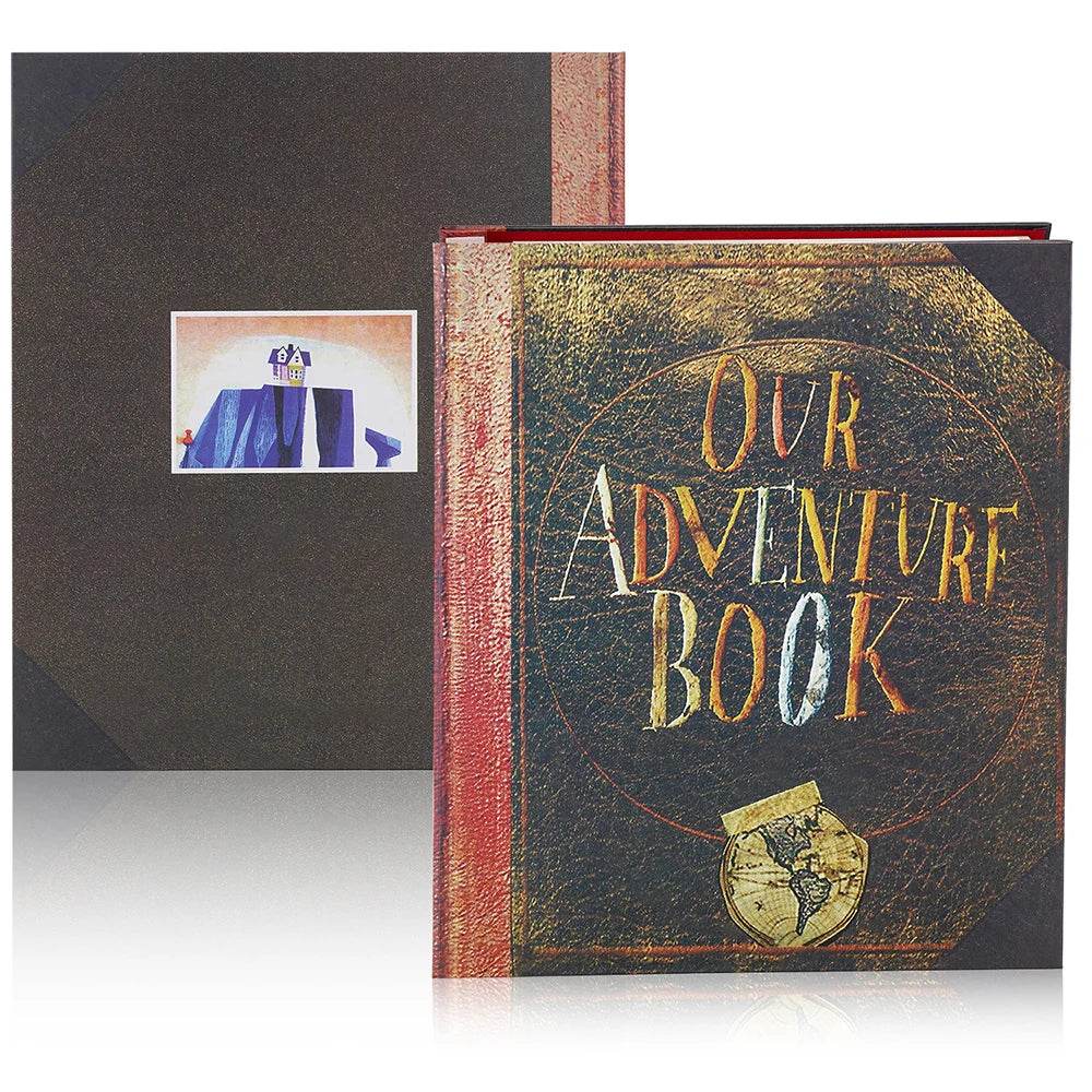 13x11 Inch DIY Handmade Photo Album Scrapbook – Retro Kraft 'Our Adventure Book' for Wedding, Anniversary & Valentine Memories | 40-Page Thick Paper with Rope Binder & Gift Box - One-Sake.com