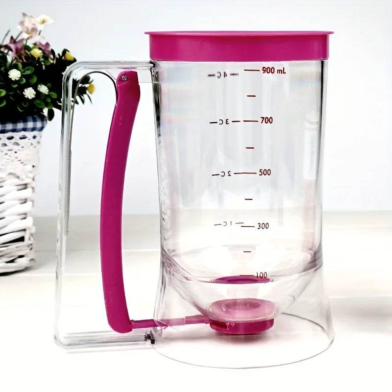 900ml Batter Dispenser – Hand-Held Graduated Funnel for Pancakes, Cupcakes & Cakes - One-Sake.com