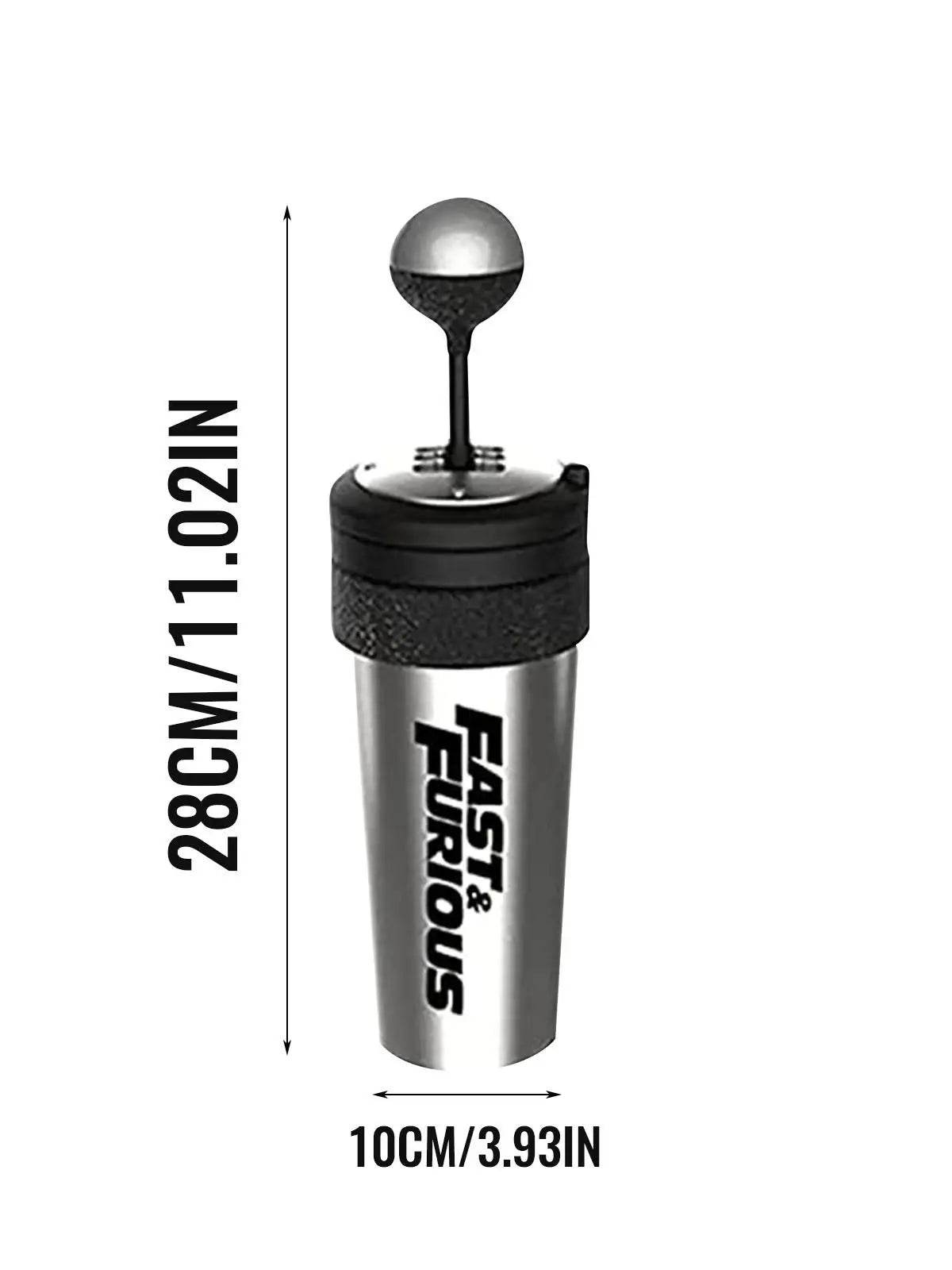 650ml Fast & Furious 9 Gear Lever Water Bottle – Rocker Shift Style Cup with Straw & Lid, Perfect Creative Gift - One-Sake.com