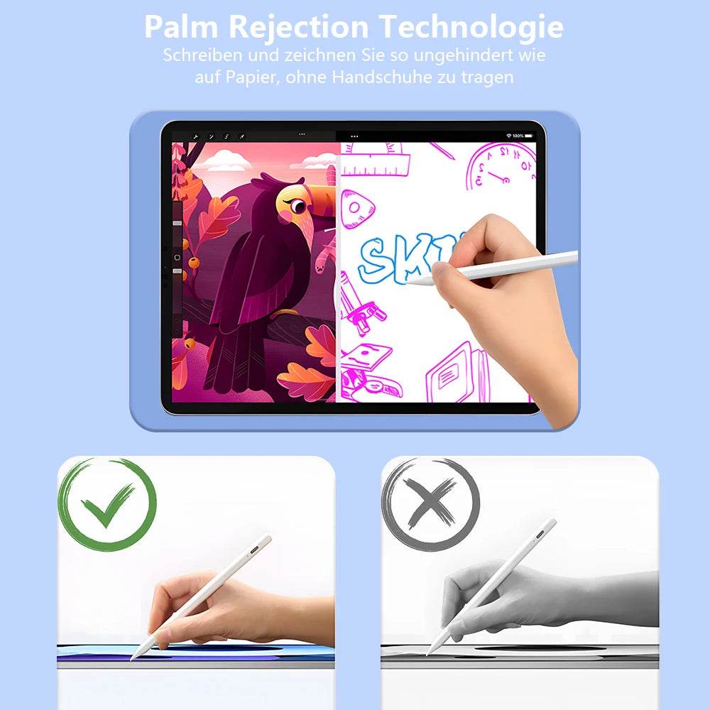 Stylus Pen For Apple Pencil with LED Power Indicators Palm Rejection Touch Pencil for 2022 2021 2020 2019 2018 iPad pencil - One-Sake.com