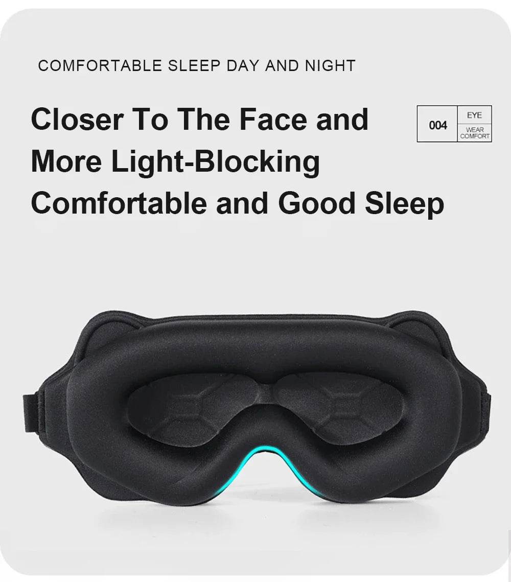 3D Sleep Mask – 6D Design, 360° Light Blocking & Pressure-Free Eye Mask for Ultimate Comfort - One-Sake.com