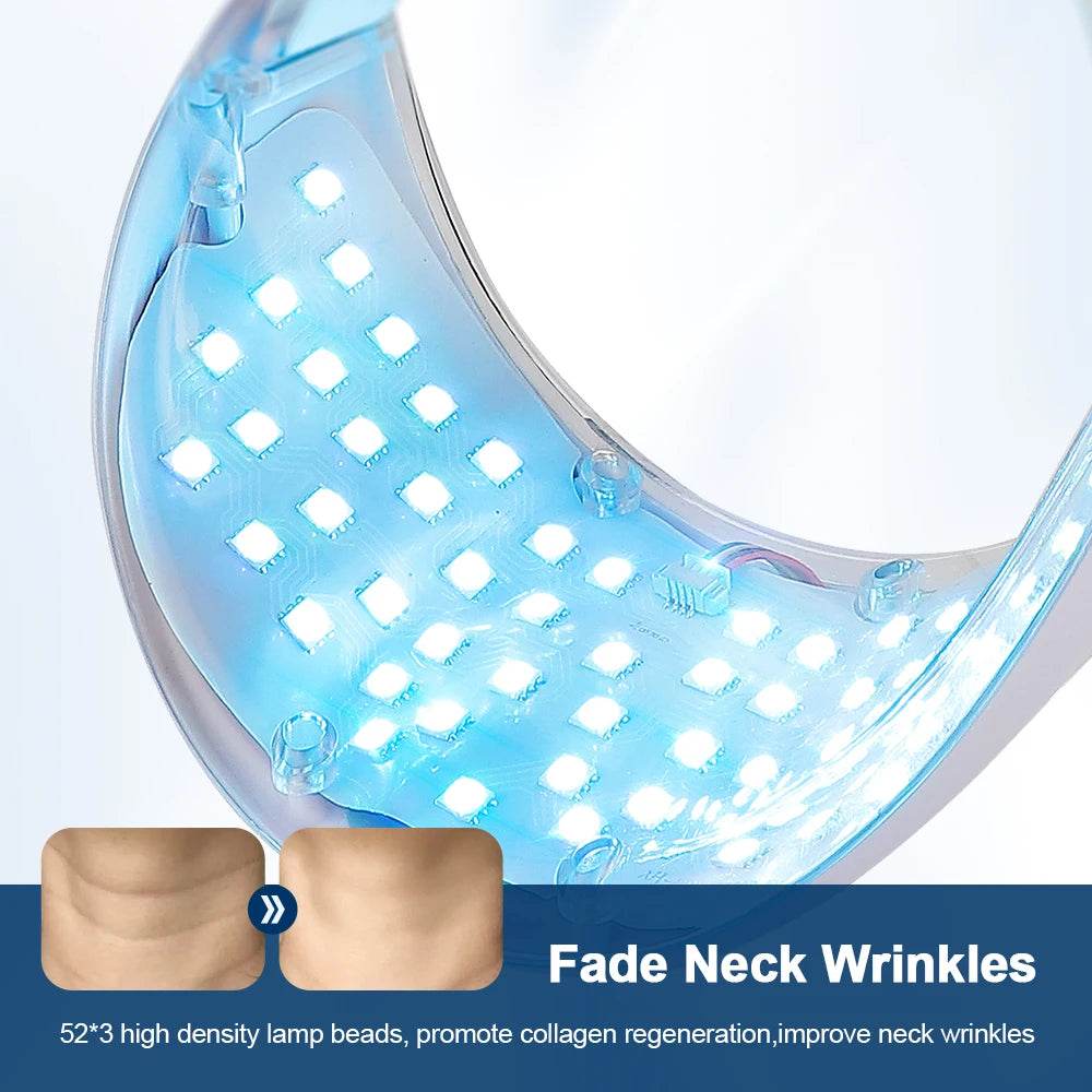7 Colors Photon Facial LED Mask Red Light Therapy Anti Aging Face Neck Beauty Mask Relaxation Treatment Anti-Wrinkle Skin Care - One-Sake.com