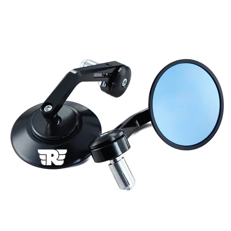 Retro CNC Bar End Mirrors for Royal Enfield Bullet, Meteor, Classic 350/500 & Interceptor 650 - Stylish Handlebar Rearview Mirrors - One-Sake.com