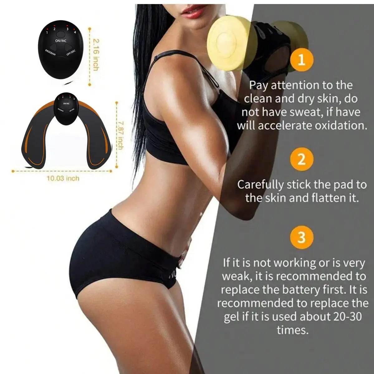 EMS Smart Buttocks Massager – Butt Lifting & Toning Device for Home Fitness - One-Sake.com
