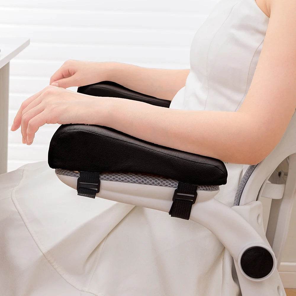 1 Pair Foam Elbow Pillow Chair Armrest Pads Support Arm Rest for Office Chair Armrest Chair Cushion Pads Elbow Relief - One-Sake.com