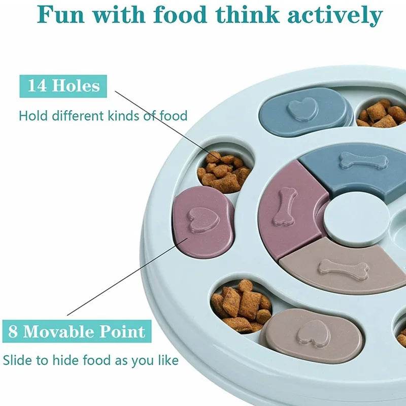 Dog Food Hiding Bowl – Slow Feeding Puzzle Toy for Boredom Relief & Mental Stimulation | Interactive Canine Educational Feeding Game for All Breeds - One-Sake.com