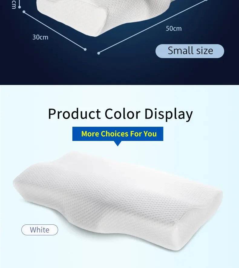 Memory Foam Bed Orthopedic Pillow Neck Protection Slow Rebound Memory Pillow Butterfly Shaped Health Cervical Neck - One-Sake.com
