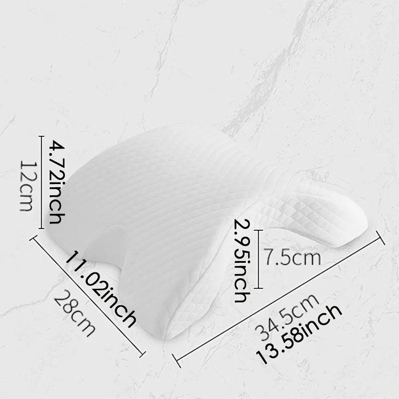 1pc Sleeping Pillow Couple Pillow Arm Pillow Slow Rebound Pressure Cuddle Pillow Memory Foam Travel Arched Shaped U Pillow - One-Sake.com