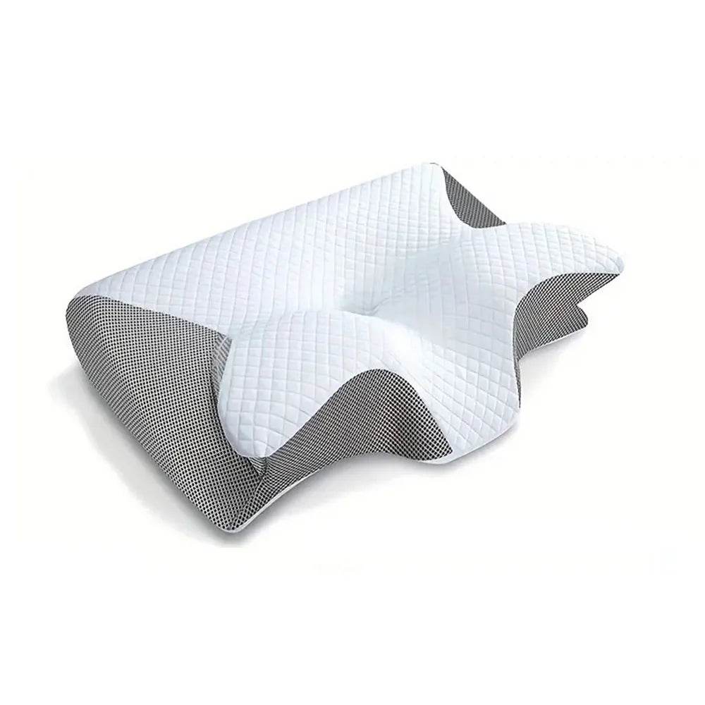1pc Memory Foam Cervical Pillow, 2 in 1 Ergonomic Contour Orthopedic Pillow for Neck Pain, Contoured Support Pillows,Neck Pillow - One-Sake.com