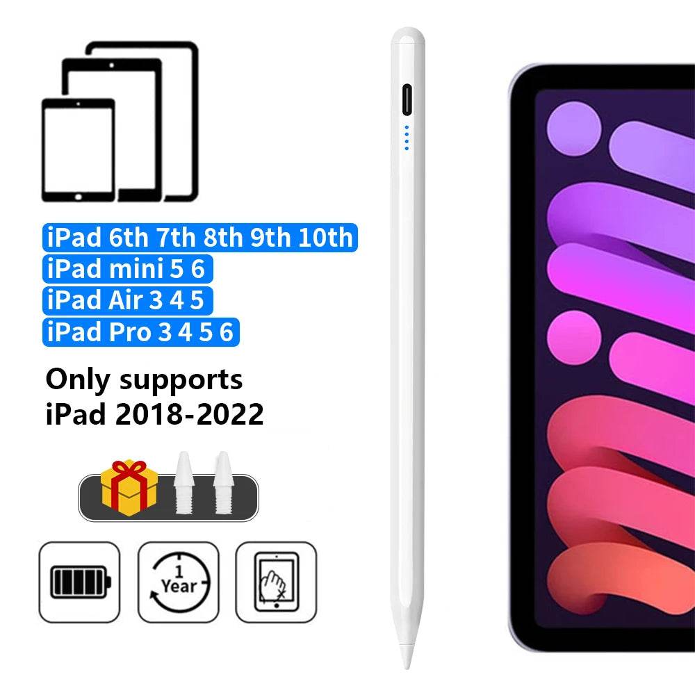 Stylus Pen For Apple Pencil with LED Power Indicators Palm Rejection Touch Pencil for 2022 2021 2020 2019 2018 iPad pencil - One-Sake.com