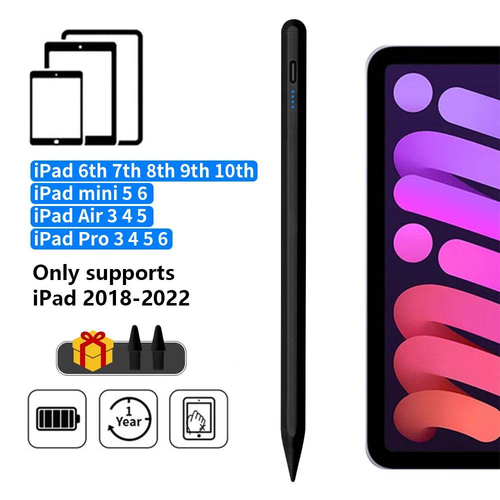Stylus Pen For Apple Pencil with LED Power Indicators Palm Rejection Touch Pencil for 2022 2021 2020 2019 2018 iPad pencil - One-Sake.com