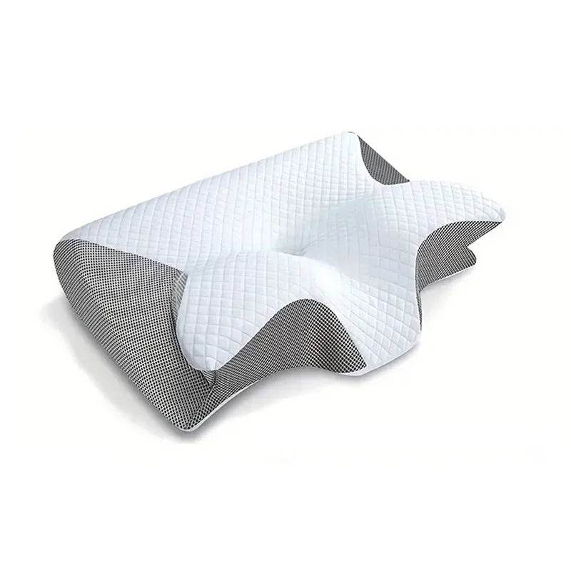 New Memory Foam Cervical Pillow, 2 in 1 Ergonomic Contour Orthopedic Pillow for Neck Pain, Contoured Support Pillows,Neck Pillow - One-Sake.com
