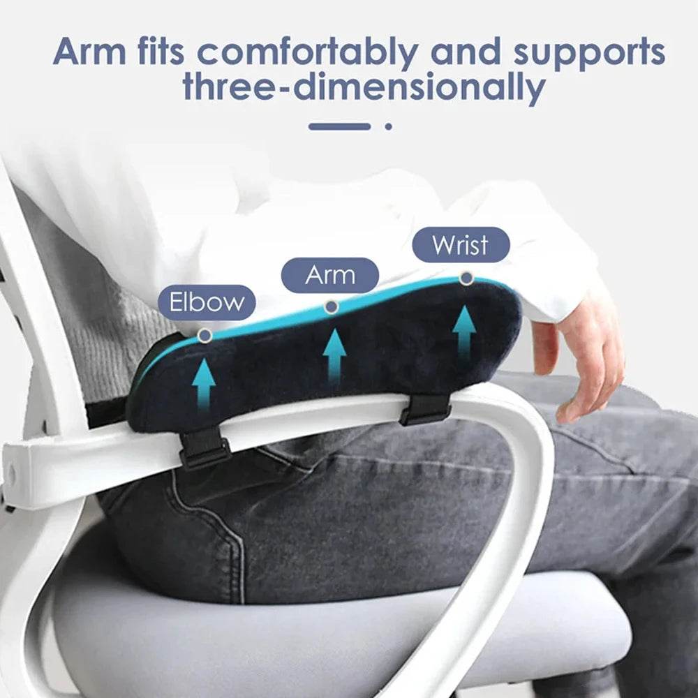 Office Chair Armrest Pad Elbow Pillow Comfortable Support Cushion Memory Foam Inner Core Sofa Cushion For Home Office Game Chair - One-Sake.com