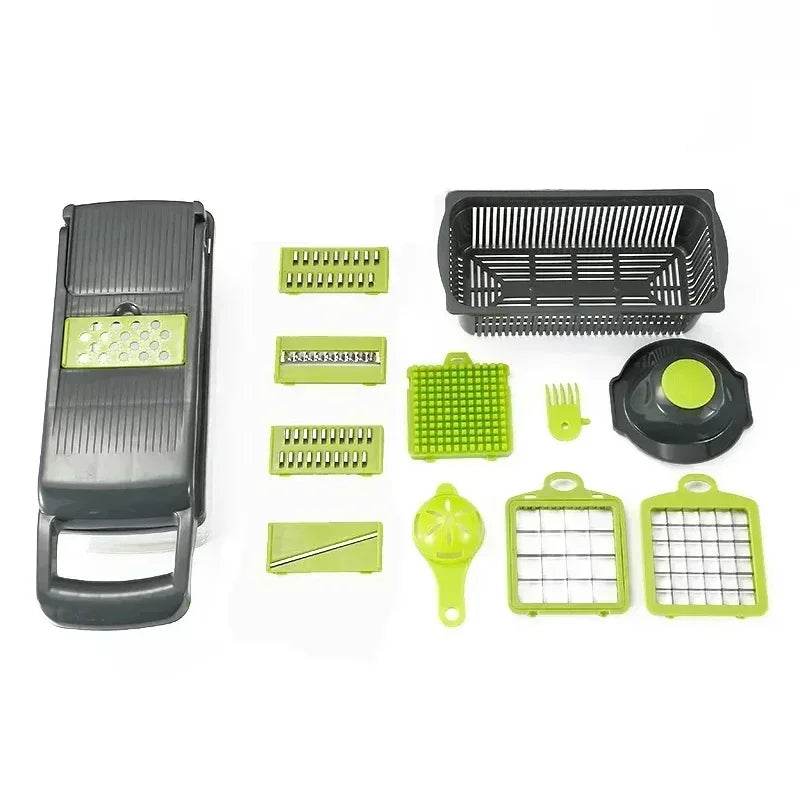 All-in-One Multifunctional Vegetable Slicer – Onion Chopper, Cucumber Slicer & Food Grater - One-Sake.com