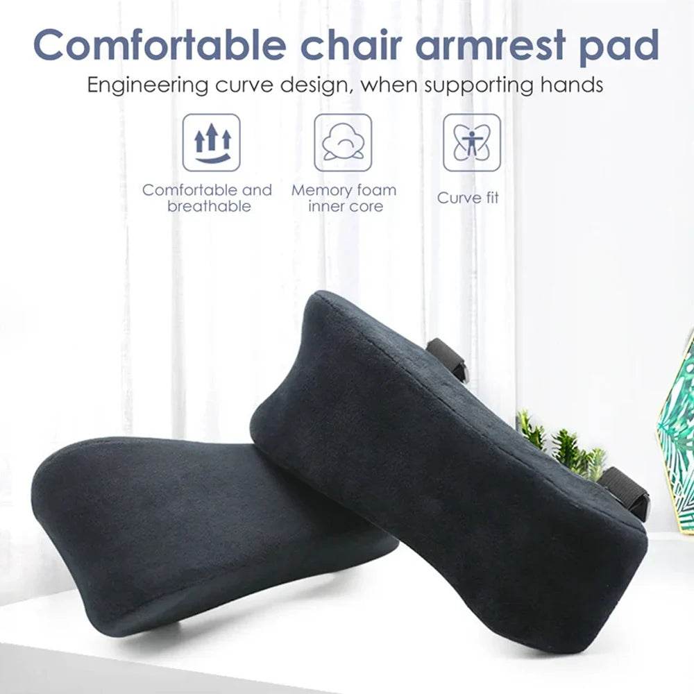 Office Chair Armrest Pad Elbow Pillow Comfortable Support Cushion Memory Foam Inner Core Sofa Cushion For Home Office Game Chair - One-Sake.com