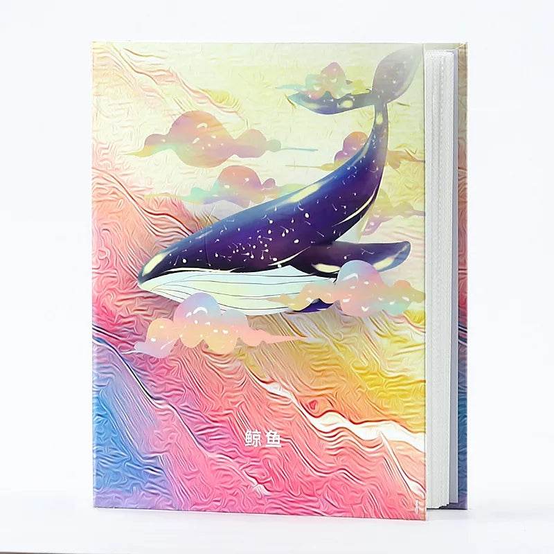 6-Inch Foldout Family Photo Album – 200-Sheet Large Capacity Children Growth Album with Plastic Sealed Pages & Cartoon Pattern – Paper Cover & High-Pressure Binding - One-Sake.com