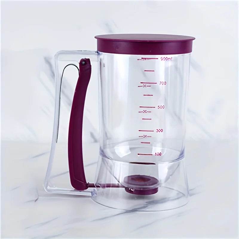 900ml Batter Dispenser – Hand-Held Graduated Funnel for Pancakes, Cupcakes & Cakes - One-Sake.com