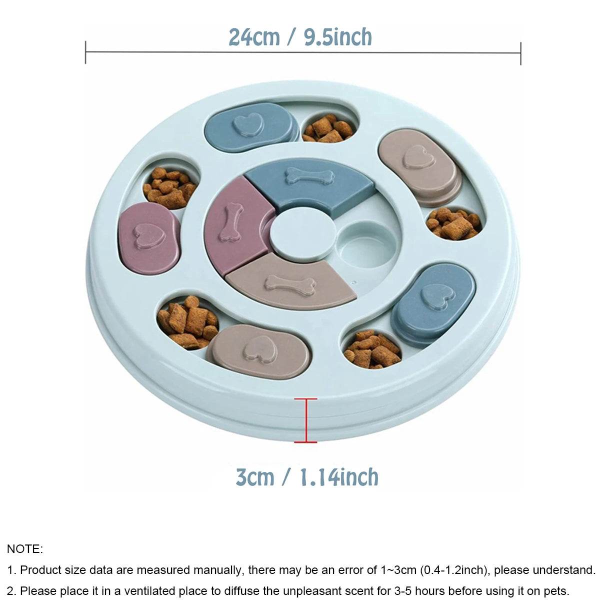 Dog Food Hiding Bowl – Slow Feeding Puzzle Toy for Boredom Relief & Mental Stimulation | Interactive Canine Educational Feeding Game for All Breeds - One-Sake.com