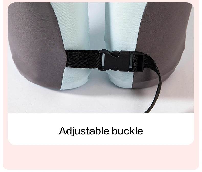 Travel Neck Pillow Memory Foam U-shaped Pillow Snail Style Travel Neck Support Portable Adjustable Soft Noon Break Sleep Pillows - One-Sake.com