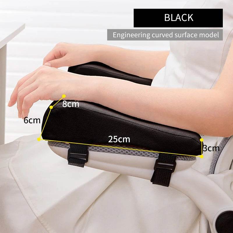 1 Pair Foam Elbow Pillow Chair Armrest Pads Support Arm Rest for Office Chair Armrest Chair Cushion Pads Elbow Relief - One-Sake.com