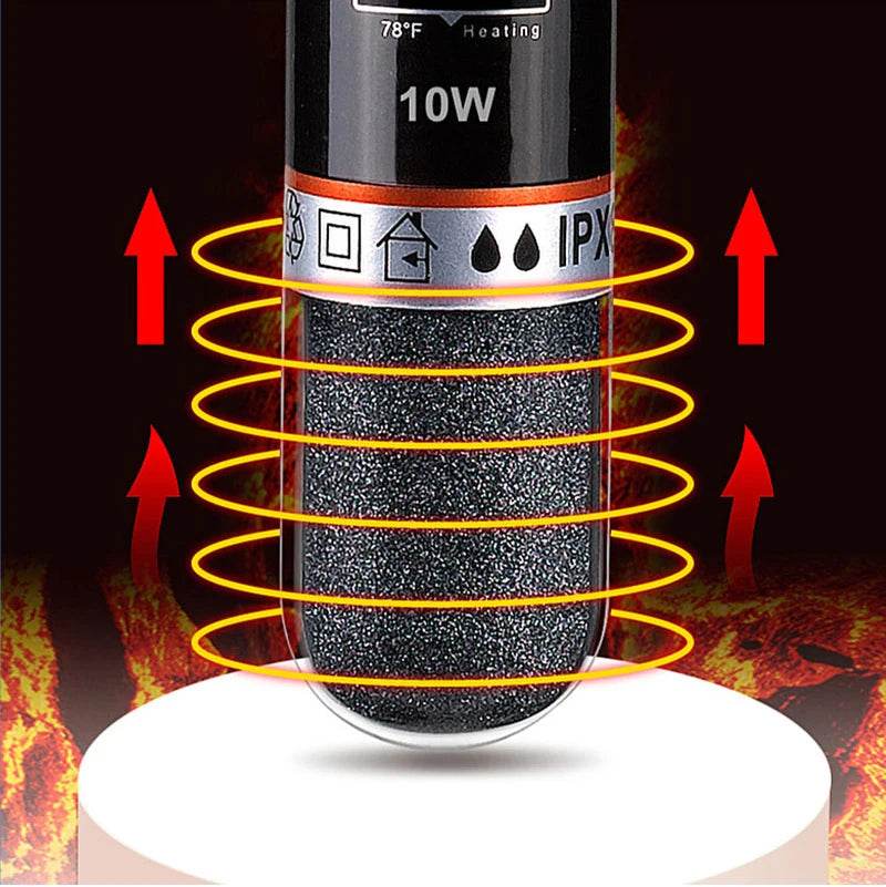 USB Mini Aquarium Heating Rod – 10W 26°C Submersible Thermostat Heater for Small Fish Tanks & Pet Water Dispensers [Quartz Explosion-Proof Design | 5V2A Power Supply | 1.2m Cable - One-Sake.com