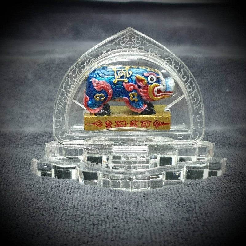 Golden Bell Pig of Fortune - Boost Career, Wealth, and Luck by Luang Phor Wan - One-Sake.com