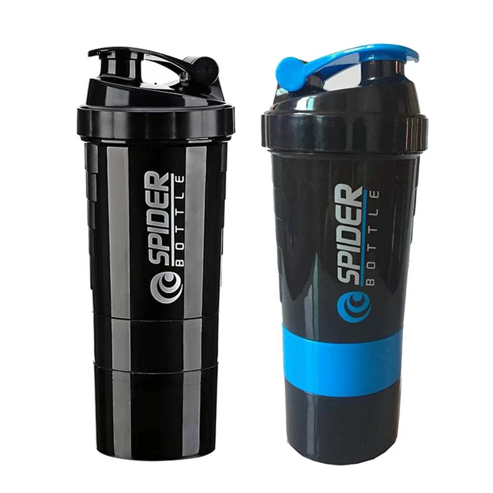 3-Layer Protein Shaker Bottle – Leak-Proof, BPA-Free, All-in-One Shaker for Gym, Fitness & Hydration - One-Sake.com