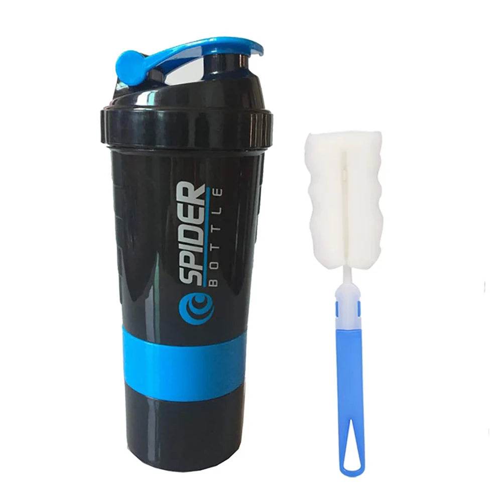 3-Layer Protein Shaker Bottle – Leak-Proof, BPA-Free, All-in-One Shaker for Gym, Fitness & Hydration - One-Sake.com