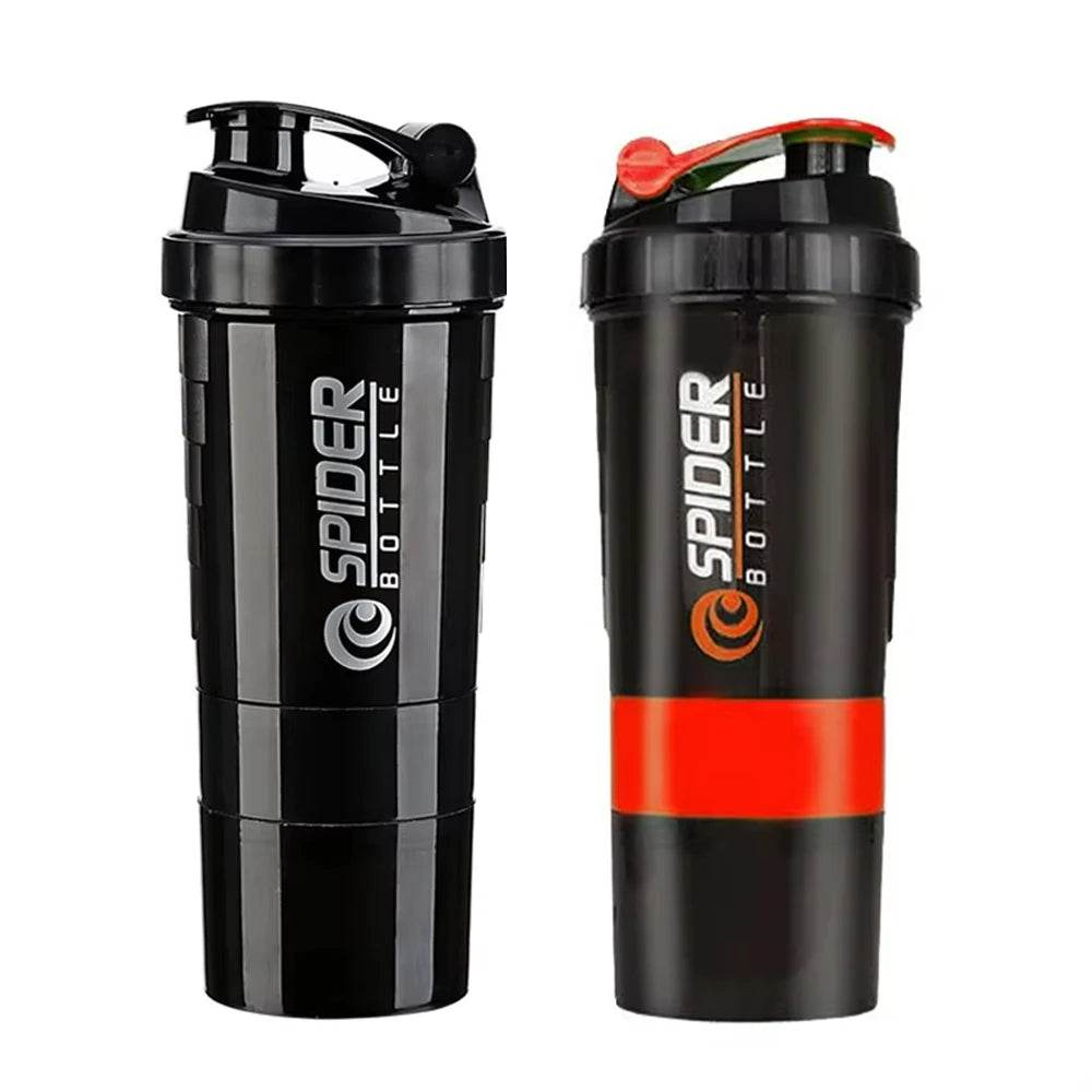3-Layer Protein Shaker Bottle – Leak-Proof, BPA-Free, All-in-One Shaker for Gym, Fitness & Hydration - One-Sake.com