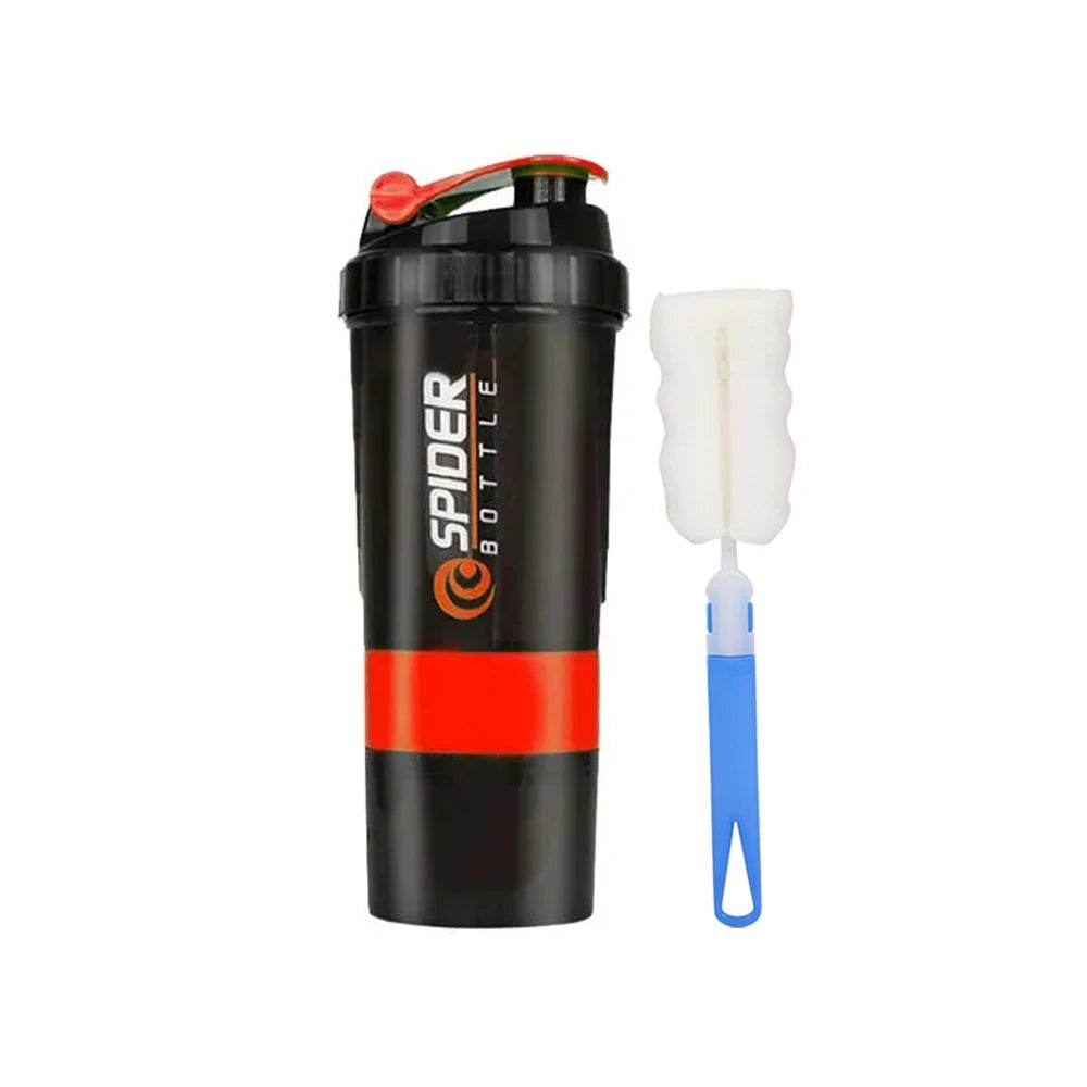 3-Layer Protein Shaker Bottle – Leak-Proof, BPA-Free, All-in-One Shaker for Gym, Fitness & Hydration - One-Sake.com