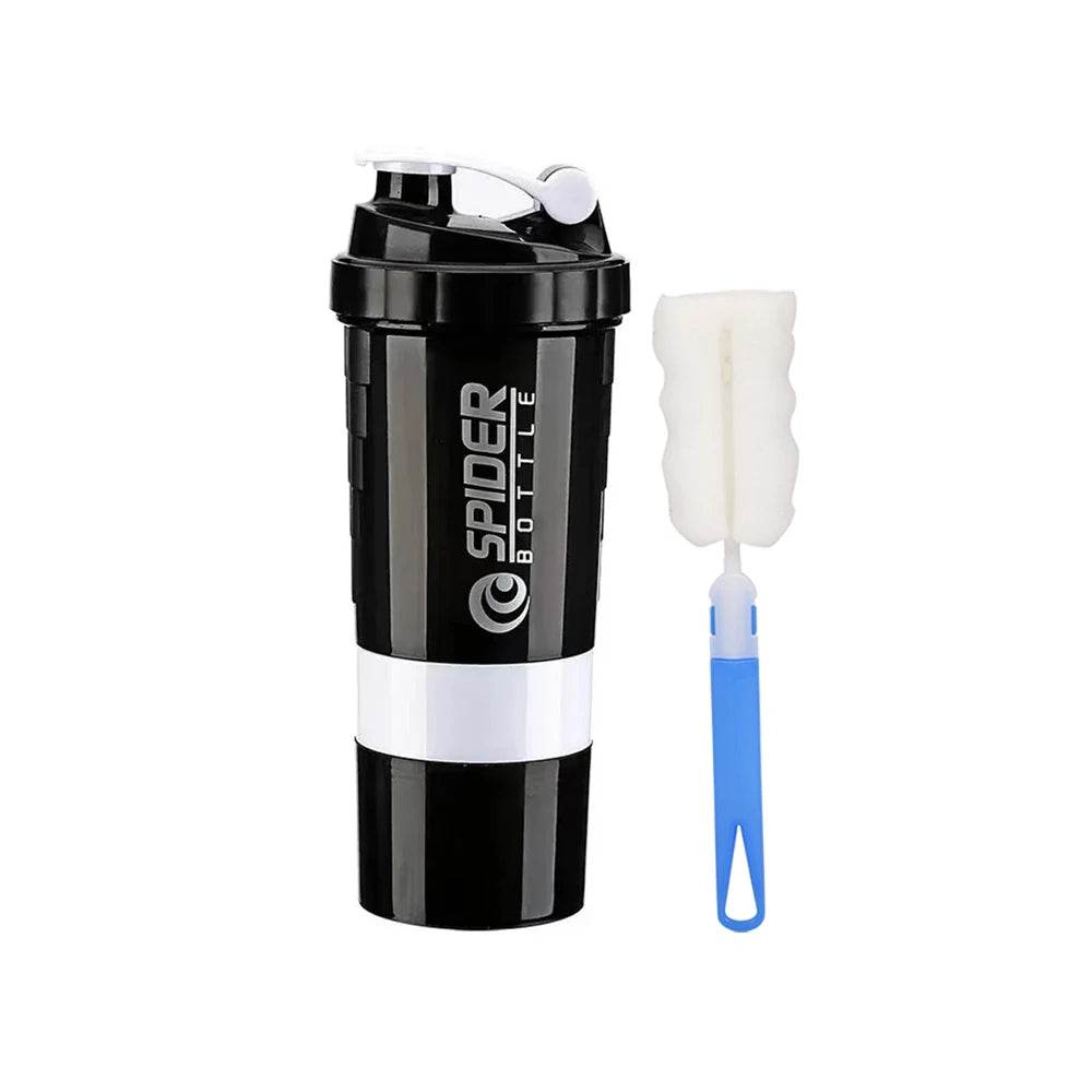 3-Layer Protein Shaker Bottle – Leak-Proof, BPA-Free, All-in-One Shaker for Gym, Fitness & Hydration - One-Sake.com