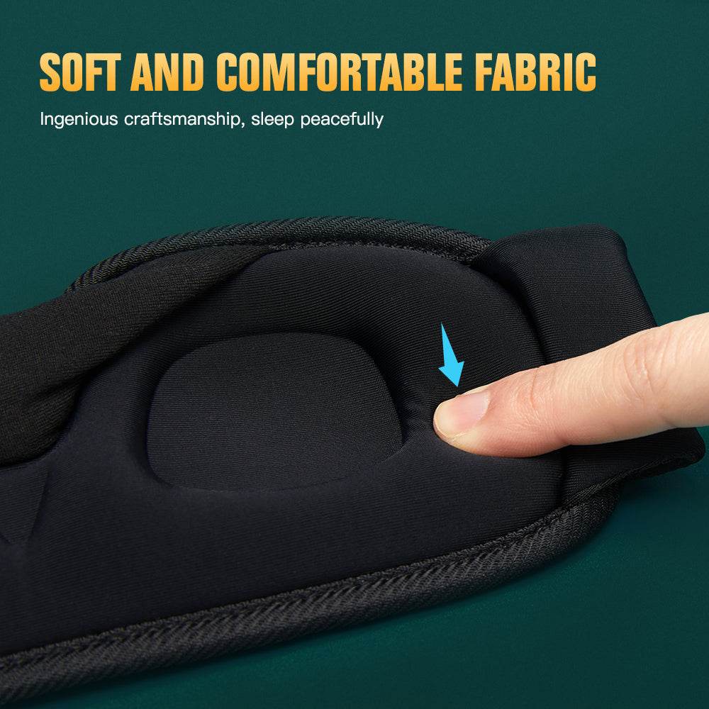 3D Sleep Mask – 100% Light Blocking, Pressure-Free Eye Mask for Travel, Home & Better Sleep - One-Sake.com