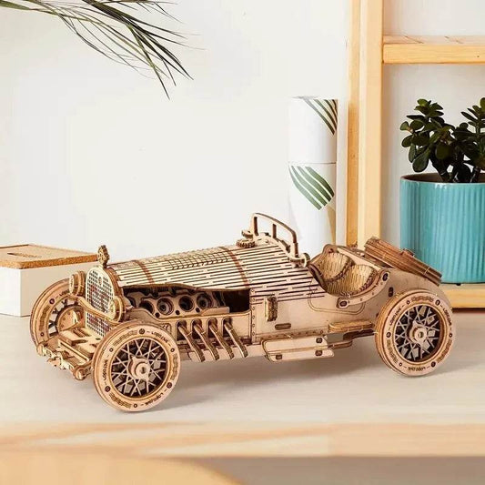3D Car Wooden Puzzle, Scale Model,DIY Model Kit, Handcraft Gift,Home Decoration,Mechanical Model Kit, Building Toy,Birthday/Chri - One-Sake.com
