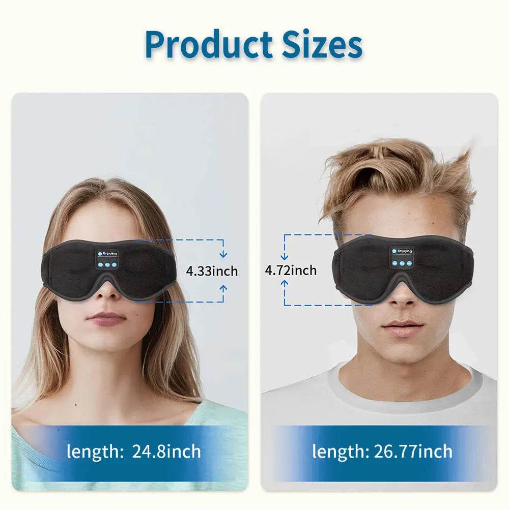 Mask For Sleep Headphones Bluetooth 3D Eye Mask Music Play Sleeping Headphones with Built-in HD Speaker - One-Sake.com