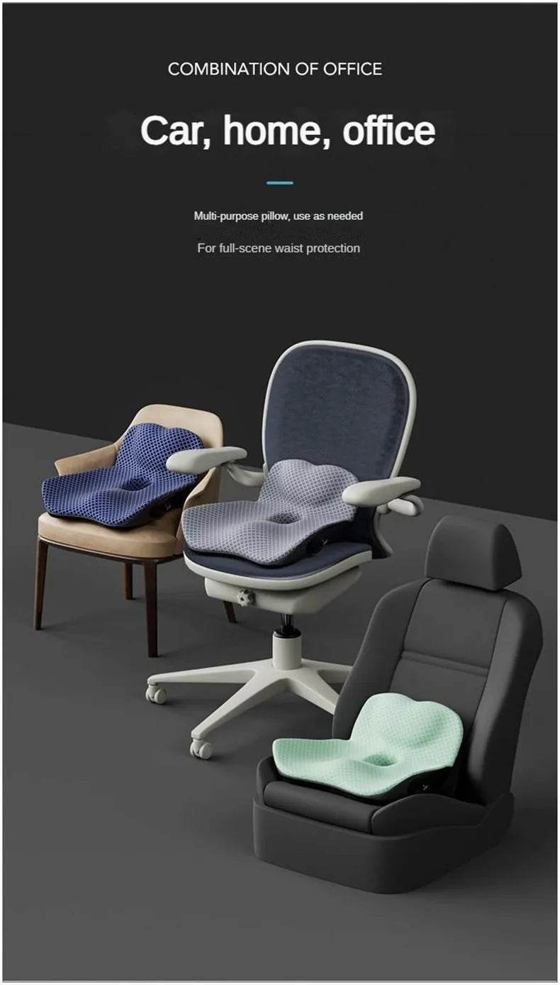 Coccyx Memory Foam Chair Orthopedic Pillow Office Seat Pad Hemorrhoid Treat Car Seat Big Cushion Relief Pain Tailbone Pillow - One-Sake.com