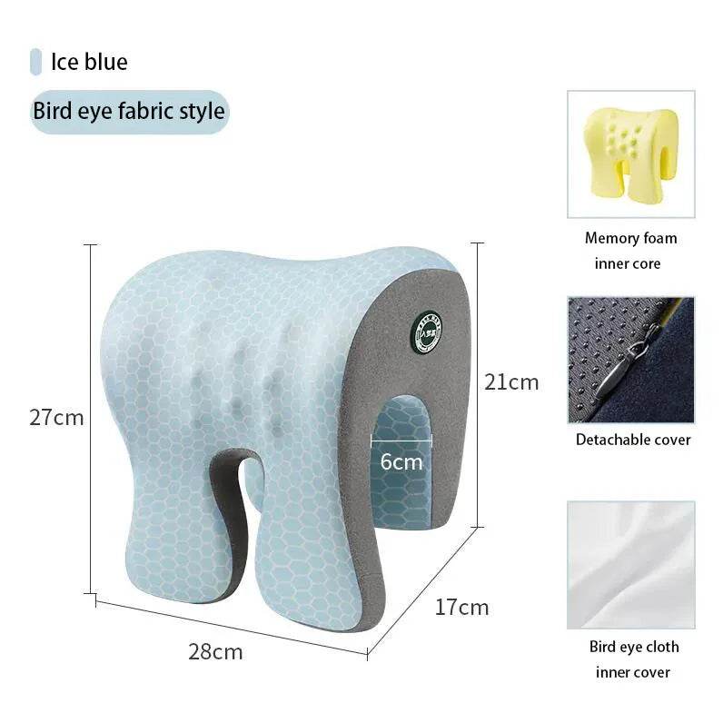 Neck Support Office Rest Lunch Break Orthopedic Student Desk Sleeping Memory Foam Nap Pillow For Travel Headrest - One-Sake.com