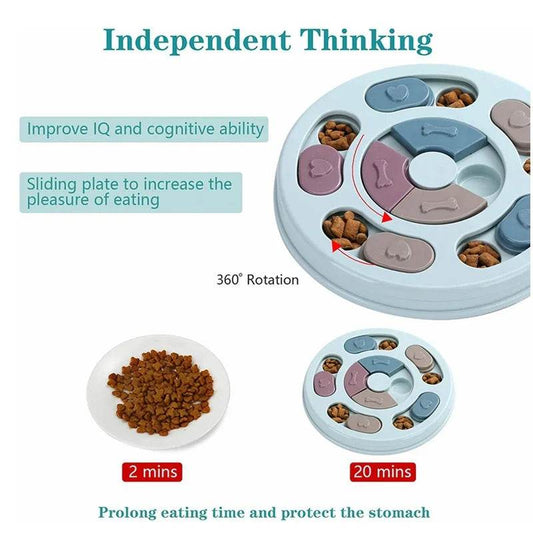 Dog Food Hiding Bowl – Slow Feeding Puzzle Toy for Boredom Relief &amp; Mental Stimulation | Interactive Canine Educational Feeding Game for All Breeds - One-Sake.com