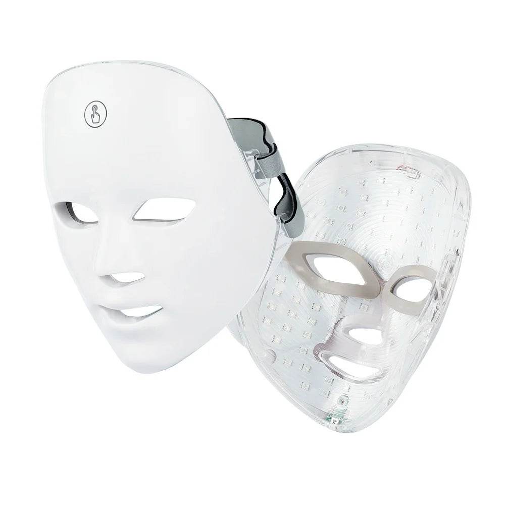 7 Colors Photon Facial LED Mask Red Light Therapy Anti Aging Face Neck Beauty Mask Relaxation Treatment Anti-Wrinkle Skin Care - One-Sake.com
