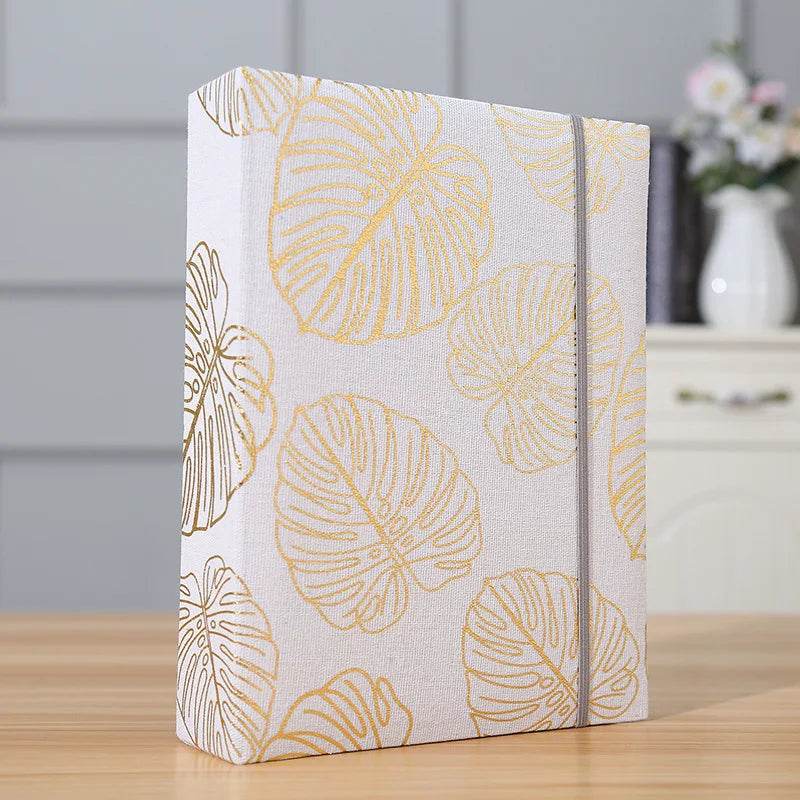 200-Sheet 6-Inch Fabric Photo Album – Creative Interleaf Design Family Memory Book for Children Growth, Weddings &amp; Memorial Keepsakes | Large Capacity Fabric Scrapbook - One-Sake.com