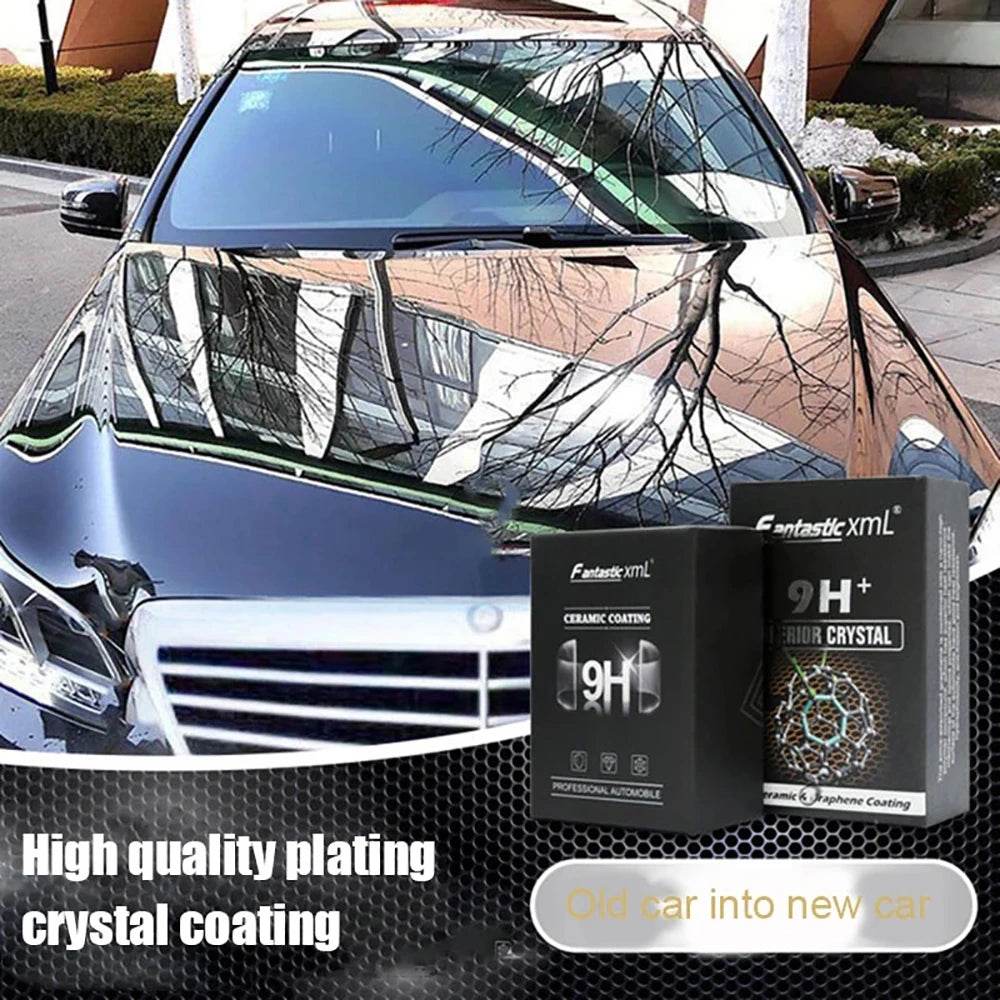 XML 9H+ Nano Ceramic &amp; Graphene Coating – 50ml Hydrophobic Paint Protection for Cars with Heat Resistance, Scratch Defense &amp; Gloss Enhancement [Pro Car Detailing Kit | 9H+ Hardness] - One-Sake.com