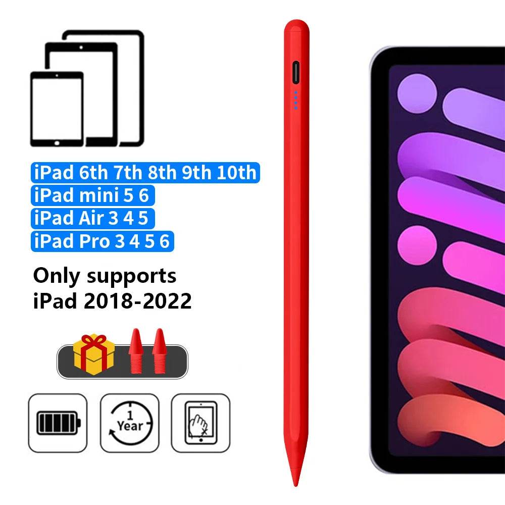 Stylus Pen For Apple Pencil with LED Power Indicators Palm Rejection Touch Pencil for 2022 2021 2020 2019 2018 iPad pencil - One-Sake.com