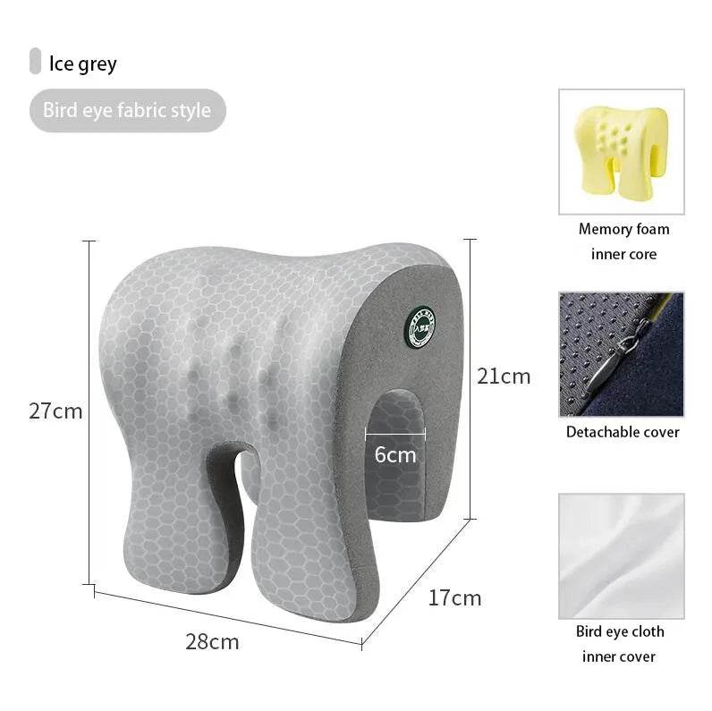 Neck Support Office Rest Lunch Break Orthopedic Student Desk Sleeping Memory Foam Nap Pillow For Travel Headrest - One-Sake.com