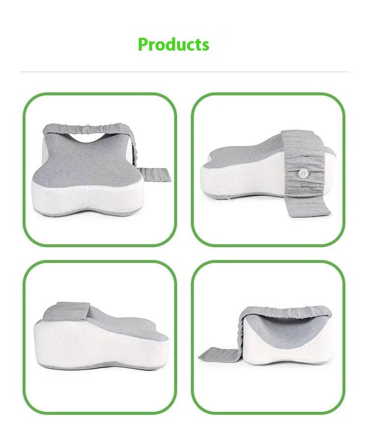 Orthopedic Slow Rebound Memory Cotton Clamp Leg Pillow Maternity Foot Pillow Strap Adjustable Side Sleeping Knee Leg Pillow - One-Sake.com