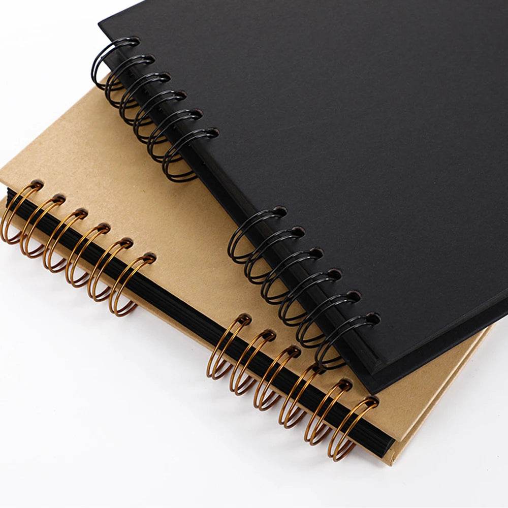 ZK20 DIY Kraft Memory Book – 80-Page Blank Scrapbook Album with Ribbon Closure | Wedding Guestbook, Anniversary Gift, Travel Diary &amp; Family Photo Album - One-Sake.com