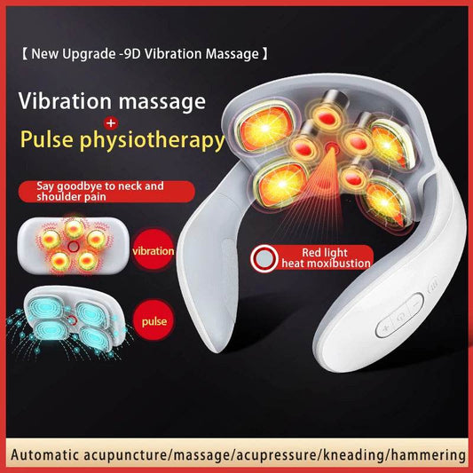 Intelligent Multifunction Neck Massager Cervical Spine Massager Wireless Portable Neck Massager Constant Temperature Home - One-Sake.com