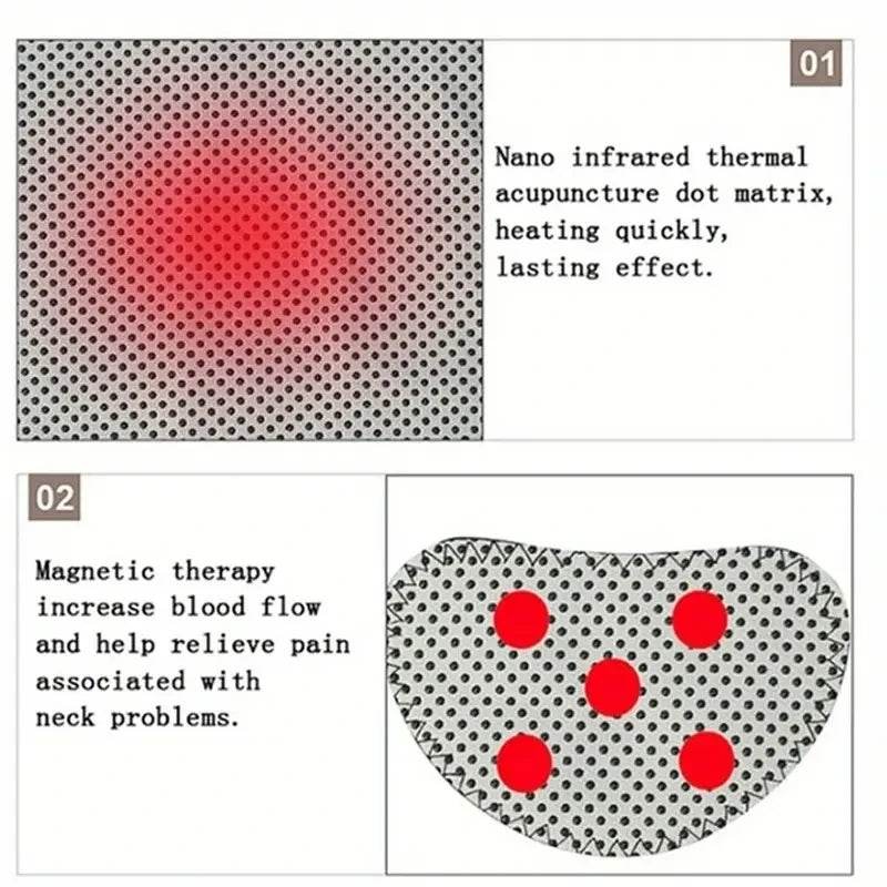 Self-Heating Magnetic Neck Brace – Portable Cervical Support with Heat Therapy for Pain & Tingling Relief - One-Sake.com