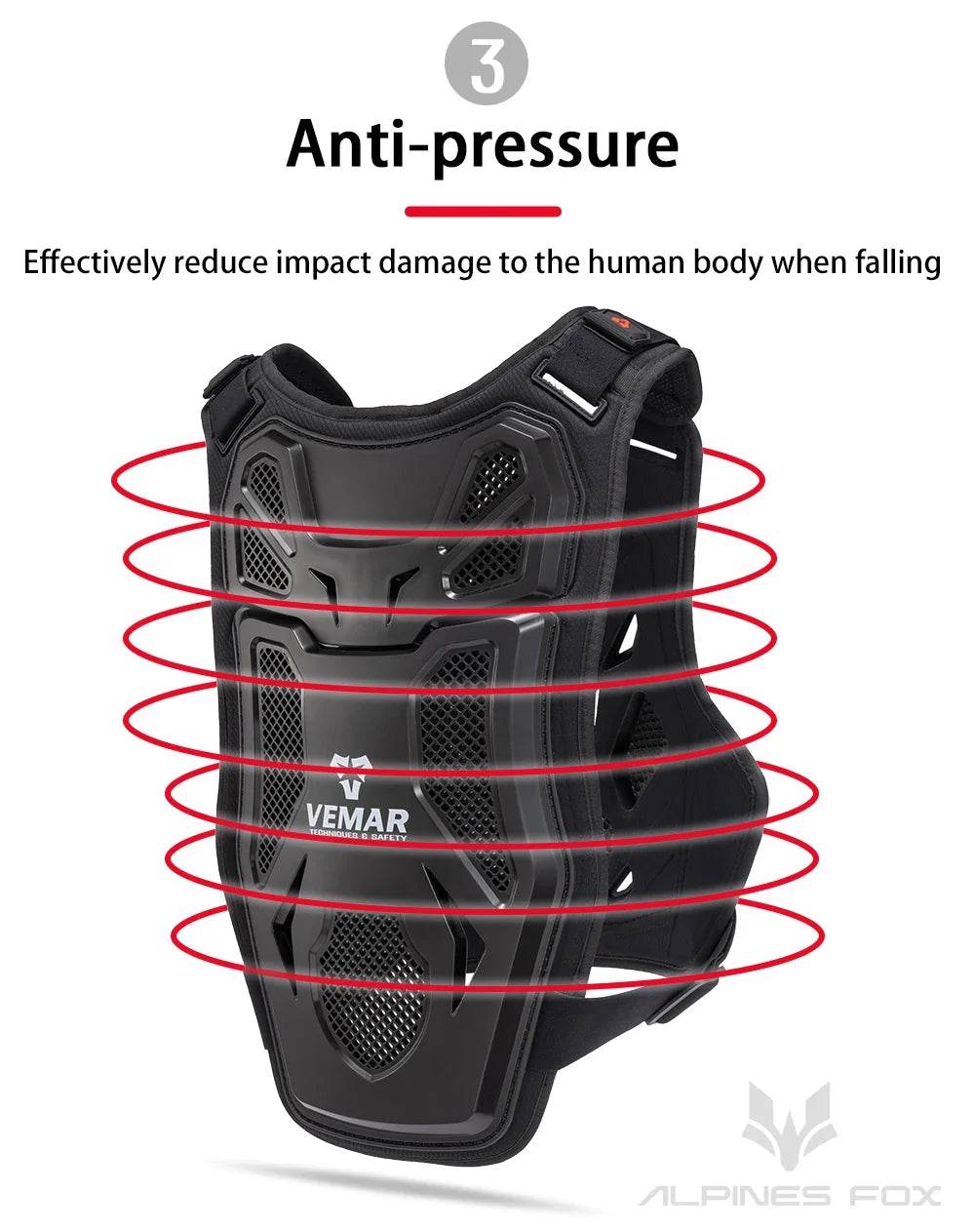 All-Season Motocross Armor Vest - Motorcycle Chest & Back Protector for Men & Women, DH/MTB/MX Body Protection Gear - One-Sake.com