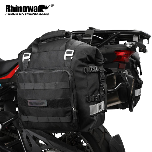 Rhinowalk 20L Motorcycle Saddlebag - Universal Waterproof Side Bag with Removable Inner, 1 or 2 Pcs Motorbike Luggage Pannier - One-Sake.com